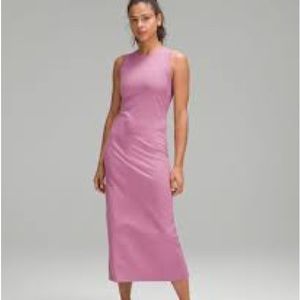 NWT Lululemon all aligned ribbed midi dress